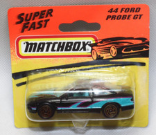 my1118, Matchbox 1994 Motorcity MC-410 44 Ford Probe GT black Blister ist ZU!