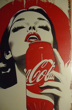 Retro Blechschild   COCA COLA