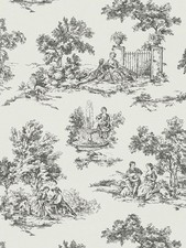 Vintage Tapete Landhaus Motiv