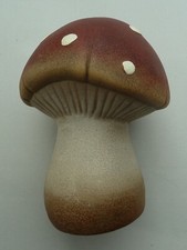 großer alter  Deko Pilz - Keramik - Fliegenpilz