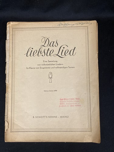 Alte klaviernoten das - alte,