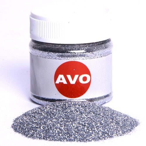 Metal flakes silber 2mm - metal,