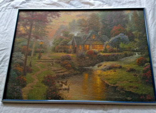 Puzzle thomas kinkade gerahmt - puzzle, kinkade,
