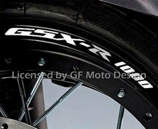 8x SUZUKI gsxr 1000 kleine felgenaufkleber Aufkleber streifen k2 k3