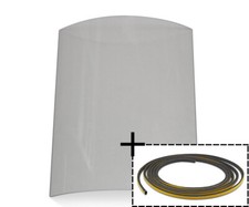 Sichtscheibe für Justus Faro Plus Kaminofen Ersatzteil Kaminscheibe