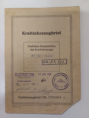 Kfz brief ford taunus - kfz, 48