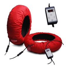 Reifenwärmer-Set digital 30-99C Rennstrecke ConStands rot gebraucht