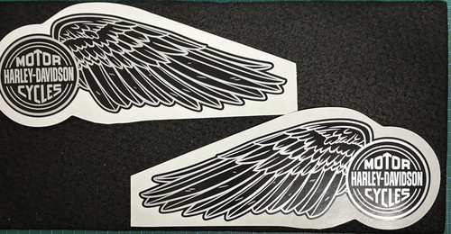 Harley davidson vintage wing - harley,