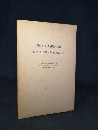 Ernst barlach güstrower - barlach.,