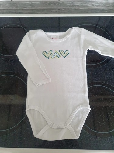Weißer herze langarm body - body,