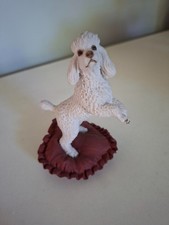 Tierfigur Pudel weiß original britisch *Sammlerstück* ca. 40-50 Jahre alt Unikat