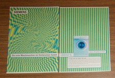 Seltene Werbung SIEMENS SIWAMAT XL - Erste Waschmaschine mit Knitterschutz 1999