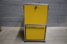 USM Haller Stand-Container Rollcontainer Regal Sideboard Klappe Schublade gelb