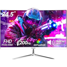 Gaming Monitor, 24,5 Zoll, 200Hz, Full HD, HDMI, DisplayPort, Blaulichtfilter