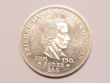 BRD 5,- Mark 1955 F Schiller