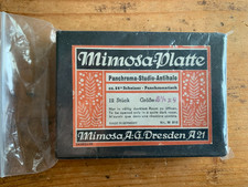 Fotoplatten Mimosa Panchroma-Studio-Antihalo Panchromatisch Glasplatten 6 / 1/2