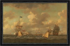 English Ships Coming to Anchor in a Fresh Breeze Dom. Serres  Faks_B 01421