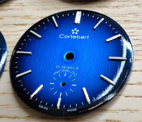 Cortebert uhr zifferblatt blau - cortebert,