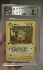 Pokemon Fossil Raichu Holo 1