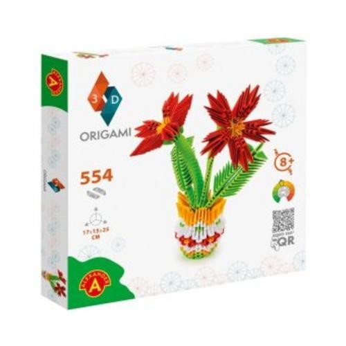 Origami flowerpot - origami, 3d