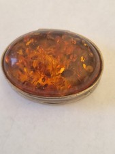 Edle 925er Silber Pillendose