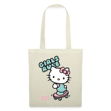Hello Kitty Auf Skateboard Girls Rule Stoffbeutel