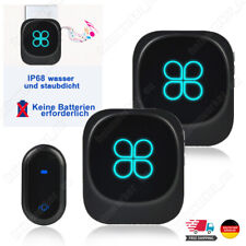 Funk Türklingel Funkklingel Set Haustür Klingel IP68 Wasserdicht Außenbereich ~