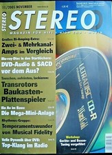 STEREO 11/05, SONICS ANIMA,ARCAM P90,P 1000,VINCENT SP 993,SAV P 200,SUNFIRE A C