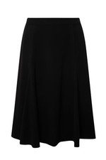 Ulla Popken Damen große Größen Godet Midirock Acetat A Linie Komfortbund 832620