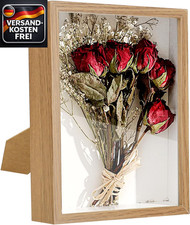 3D Bilderrahmen Holz Weiß