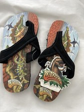 Nagelneue Kinder Dinosohlen Flipflopasaurier - Größe: UK 2-3 C16 