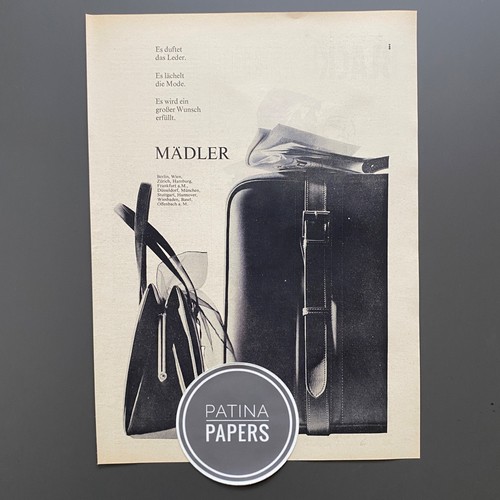 1965 mädler leder koffer - 1965,