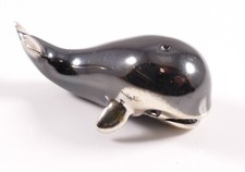 Silberfigur Figur Miniatur Wal