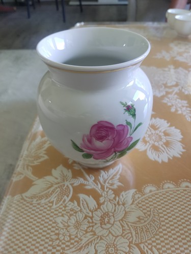 Meissen vase weiß mit - vase,