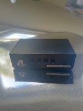 4-Wege AV-Switch, 4 in, 1 out, Audio Video Switch Box Splitter, schwarz