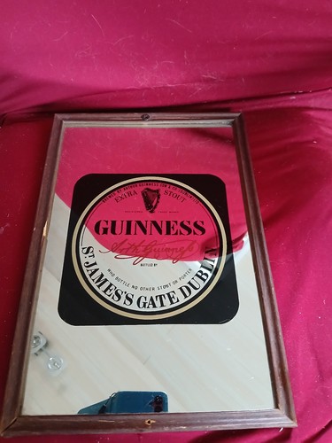Guinness werbespiegel 32cm - werbespiegel,