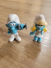 Zwei Schlümpfe Figuren Hefti