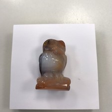 Edelstein Eule, Karneol, Größe 38 mm (8)