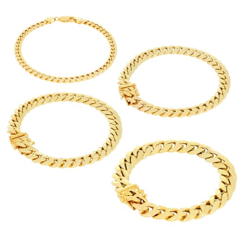 14k gelbgold 3mm 5mm miami - gelbgold,