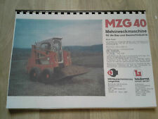 NVA ERSATZTEILKATALOG MZG 40