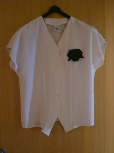 Vintage weiße bluse - weiße,