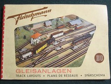 Katalog Modelleisenbahn  Fleischmann Gleisanlagen März 1956 Spur HO März 1956