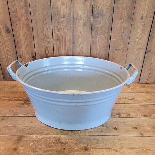Emaille wanne oval mit griffen - wanne,