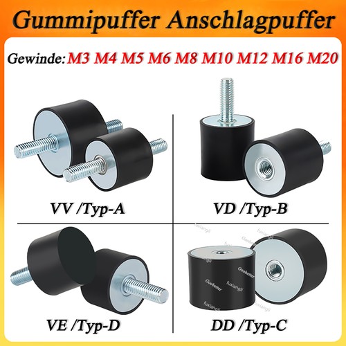 Gummipuffer typ d - gummipuffer, typ-a/b/d