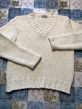 ODEON,, naturfarben, megaweich, dicker Strick, mit Babyalpaka , Gr. M