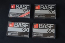  4  MC  BASF Chromdioxid SM Musik Kassetten 1* 60 Min 3 mal 90 Minuten