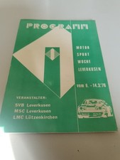 Programmheft Motorsport  Leverkusen  1976