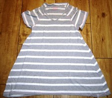 TCM Pyjama Nachtwäsche grau/ weiß Gr. 36/38