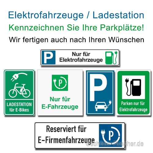 🚗🔌Parkplatzschild