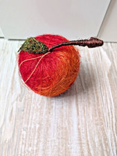 Deko, großer Apfel, Sisal, Herbst, Rot Gelb Orange, Dekoration